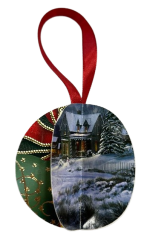 Christmas card ornaments